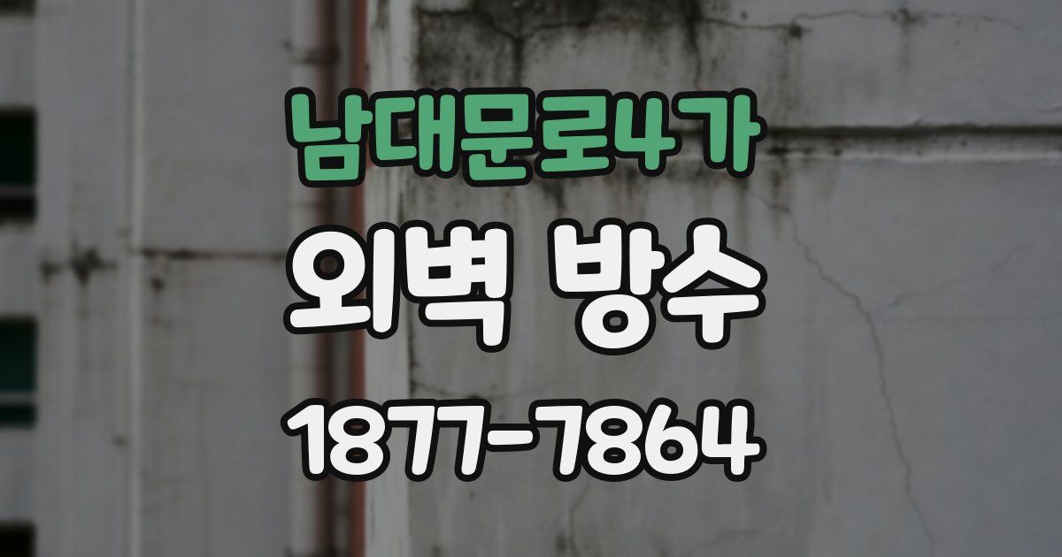 남대문로4가 외벽 방수