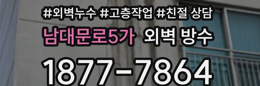 남대문로5가 외벽 방수