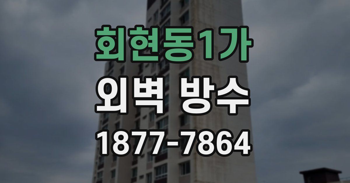 회현동1가 외벽 방수