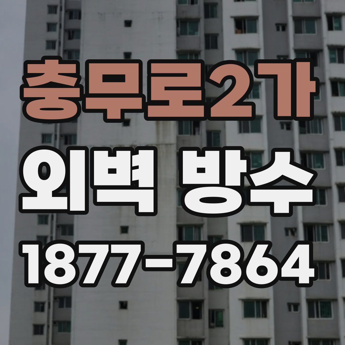 충무로2가 외벽 방수