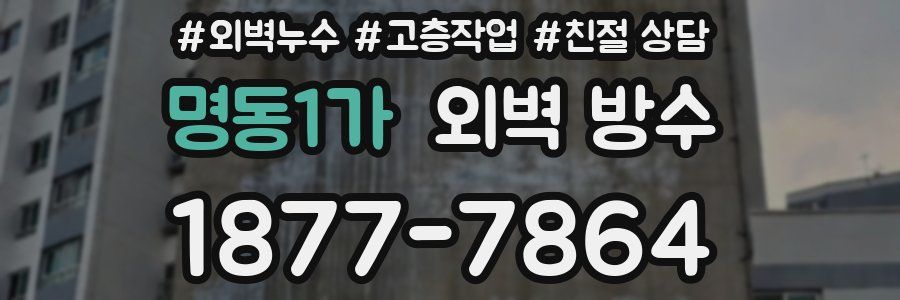 명동1가 외벽 방수