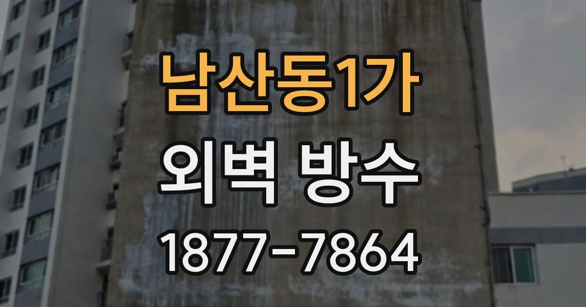 남산동1가 외벽 방수
