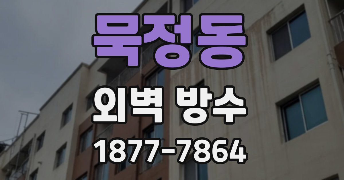 묵정동 외벽 방수