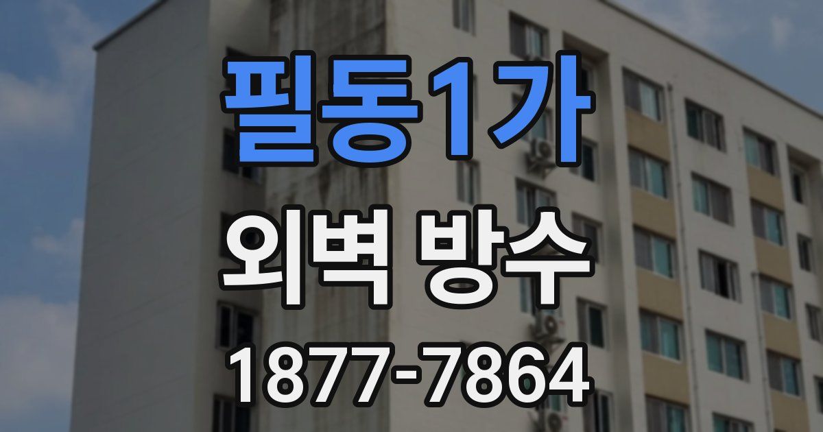 필동1가 외벽 방수