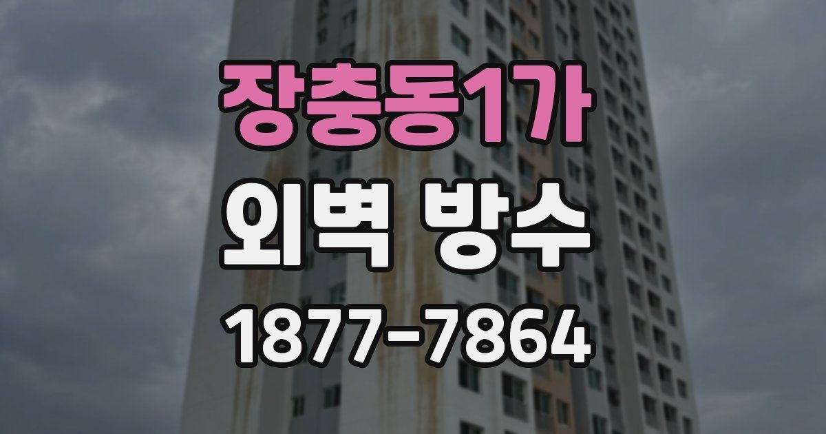 장충동1가 외벽 방수
