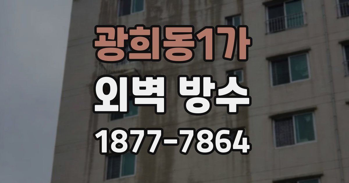 광희동1가 외벽 방수