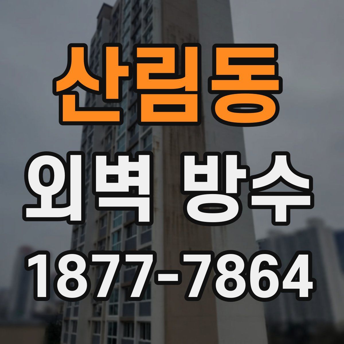 산림동 외벽 방수