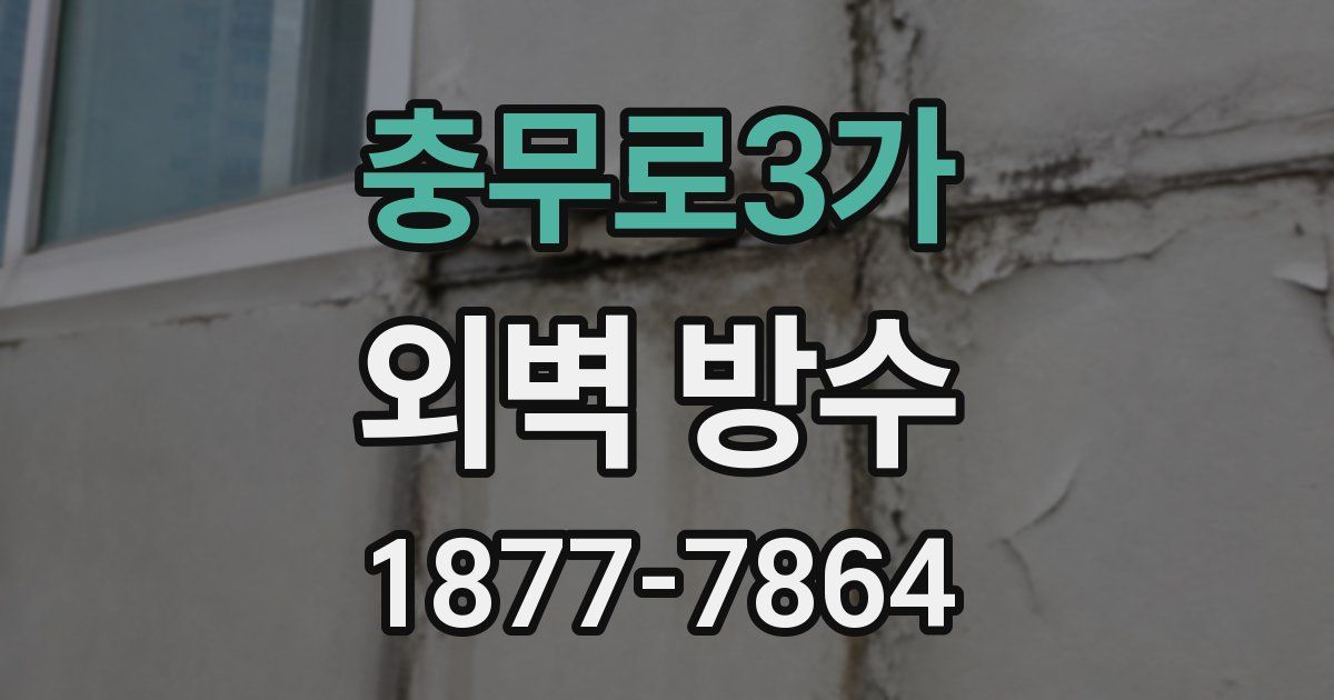 충무로3가 외벽 방수