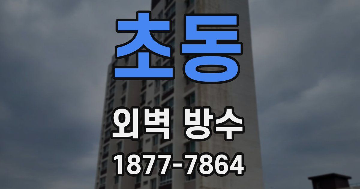 초동 외벽 방수
