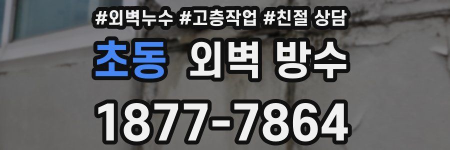 초동 외벽 방수