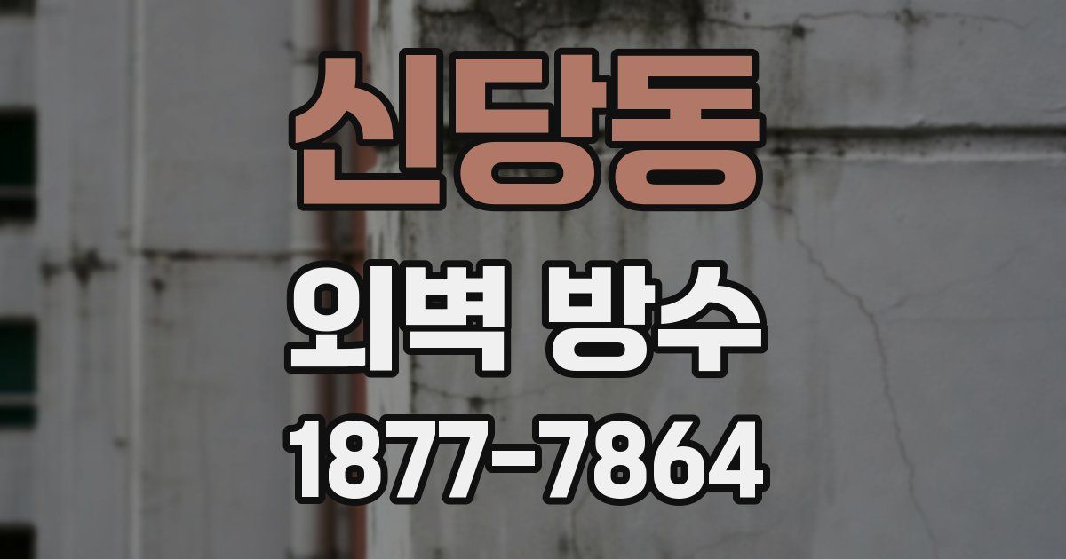 신당동 외벽 방수