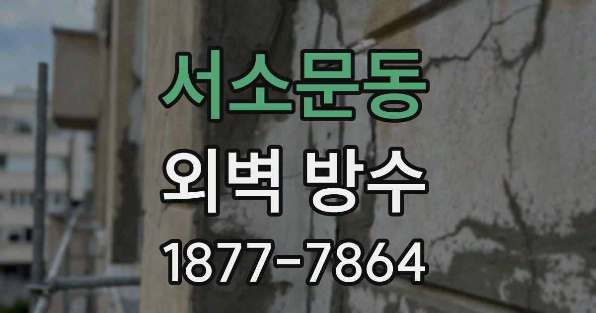 서소문동 외벽 방수