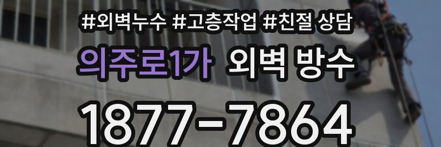 의주로1가 외벽 방수