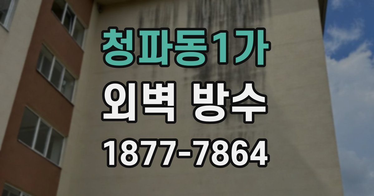 청파동1가 외벽 방수
