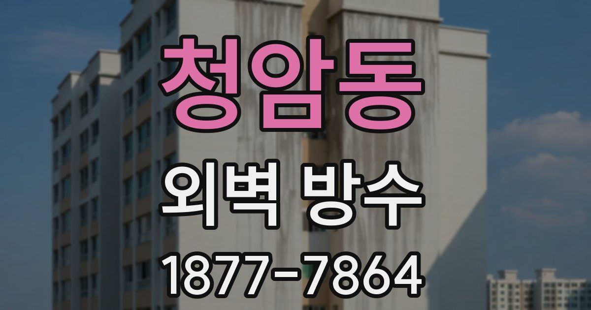 청암동 외벽 방수