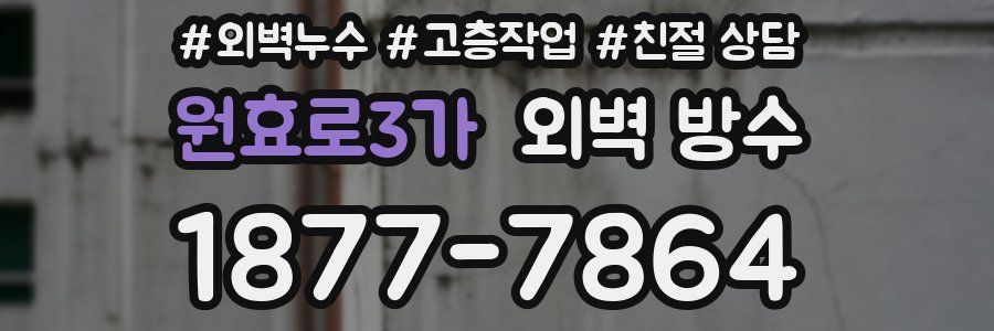 원효로3가 외벽 방수