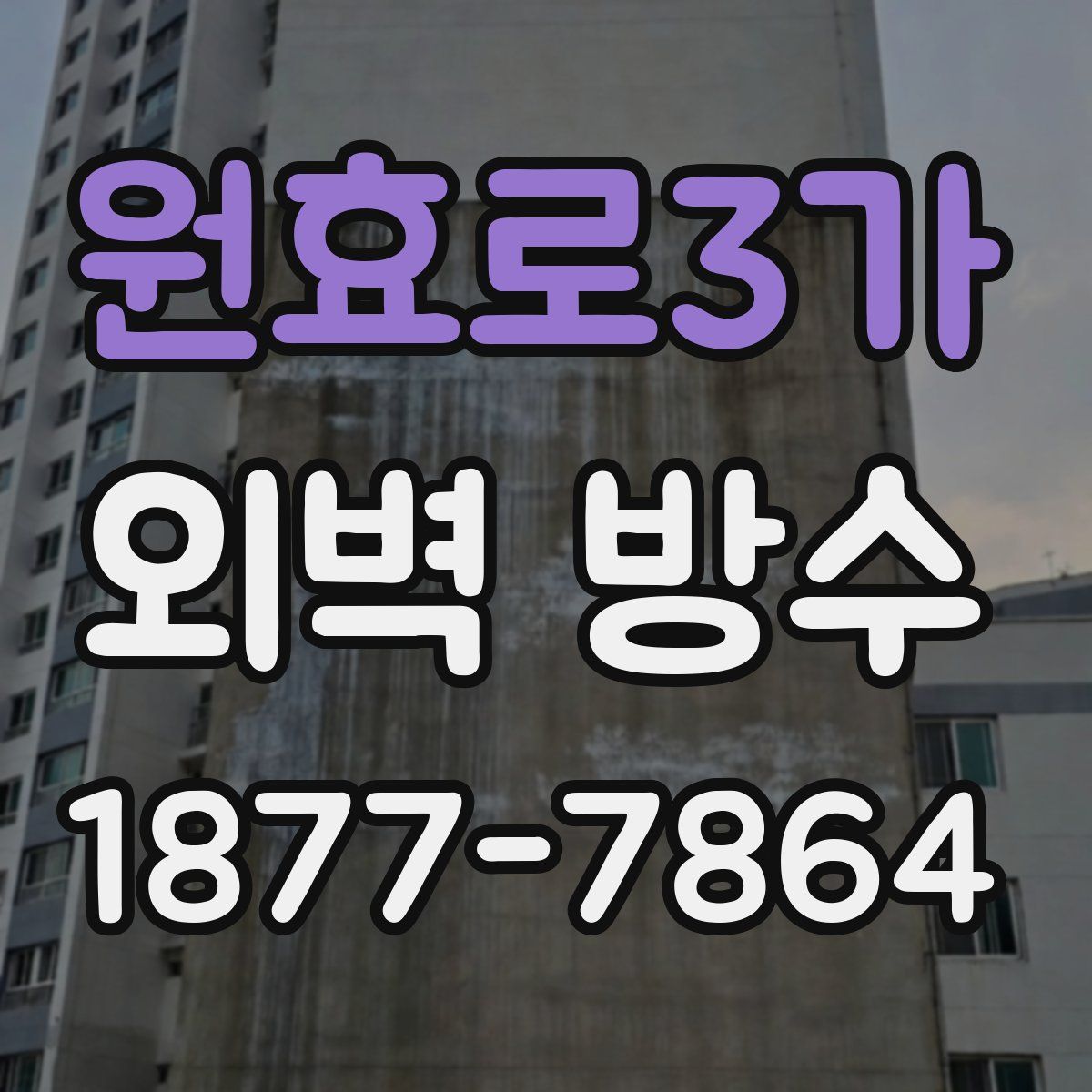 원효로3가 외벽 방수
