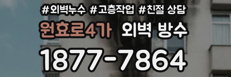 원효로4가 외벽 방수