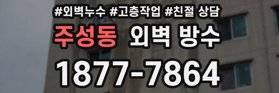 주성동 외벽 방수