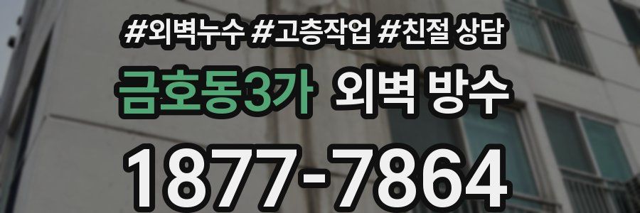 금호동3가 외벽 방수