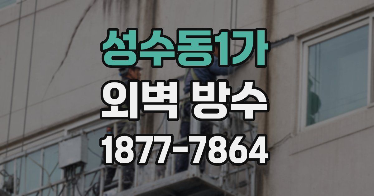 성수동1가 외벽 방수