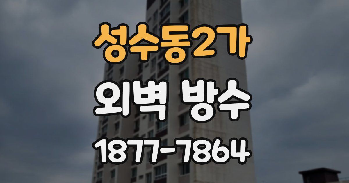 성수동2가 외벽 방수