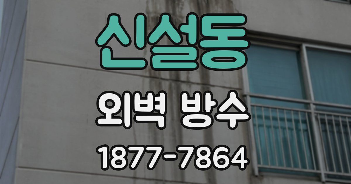 신설동 외벽 방수
