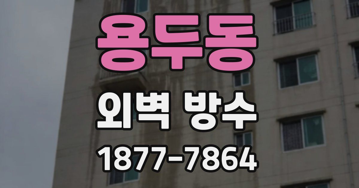 용두동 외벽 방수