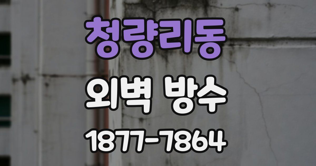 청량리동 외벽 방수