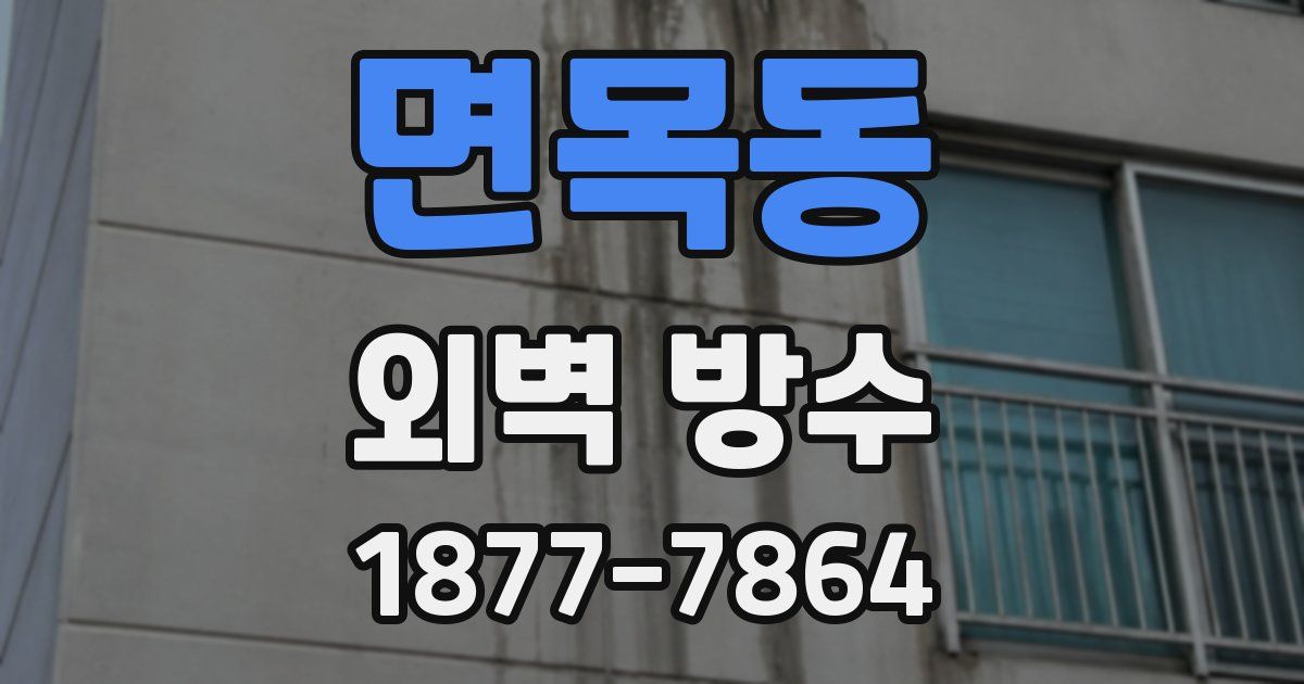 면목동 외벽 방수