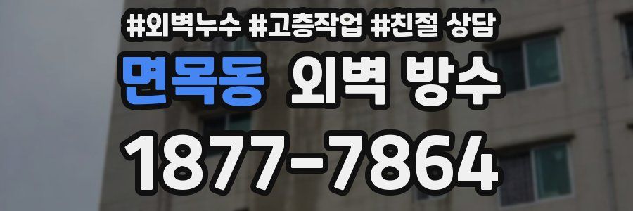 면목동 외벽 방수