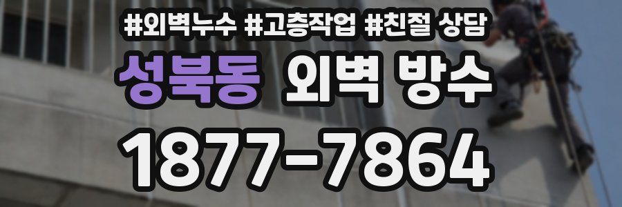 성북동 외벽 방수