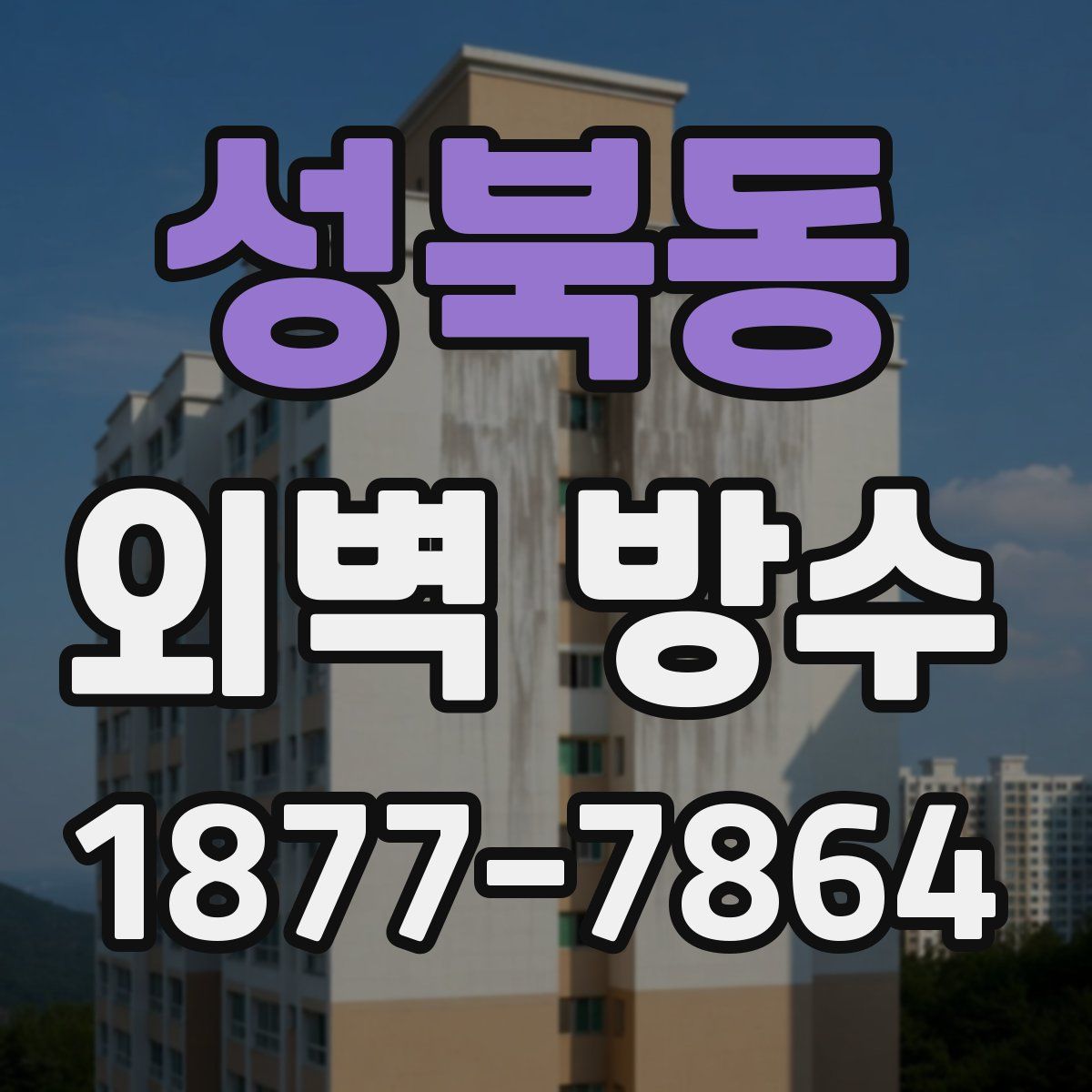성북동 외벽 방수