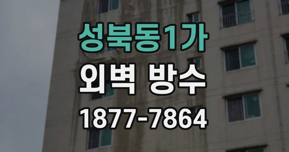 성북동1가 외벽 방수