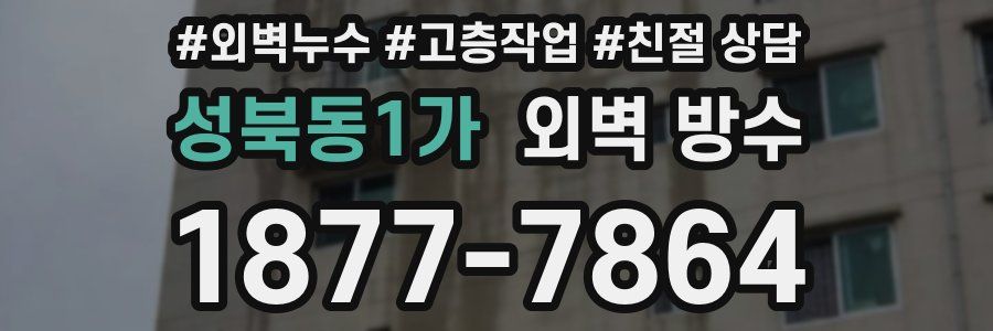 성북동1가 외벽 방수
