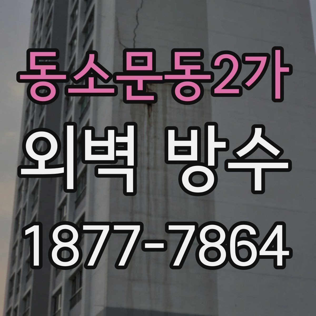 동소문동2가 외벽 방수 전 크랙 상태를 살펴보는 법