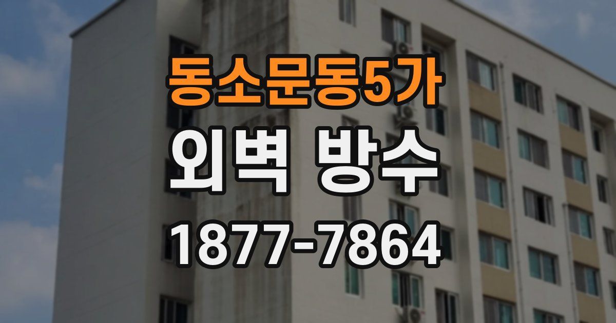 동소문동5가 외벽 방수