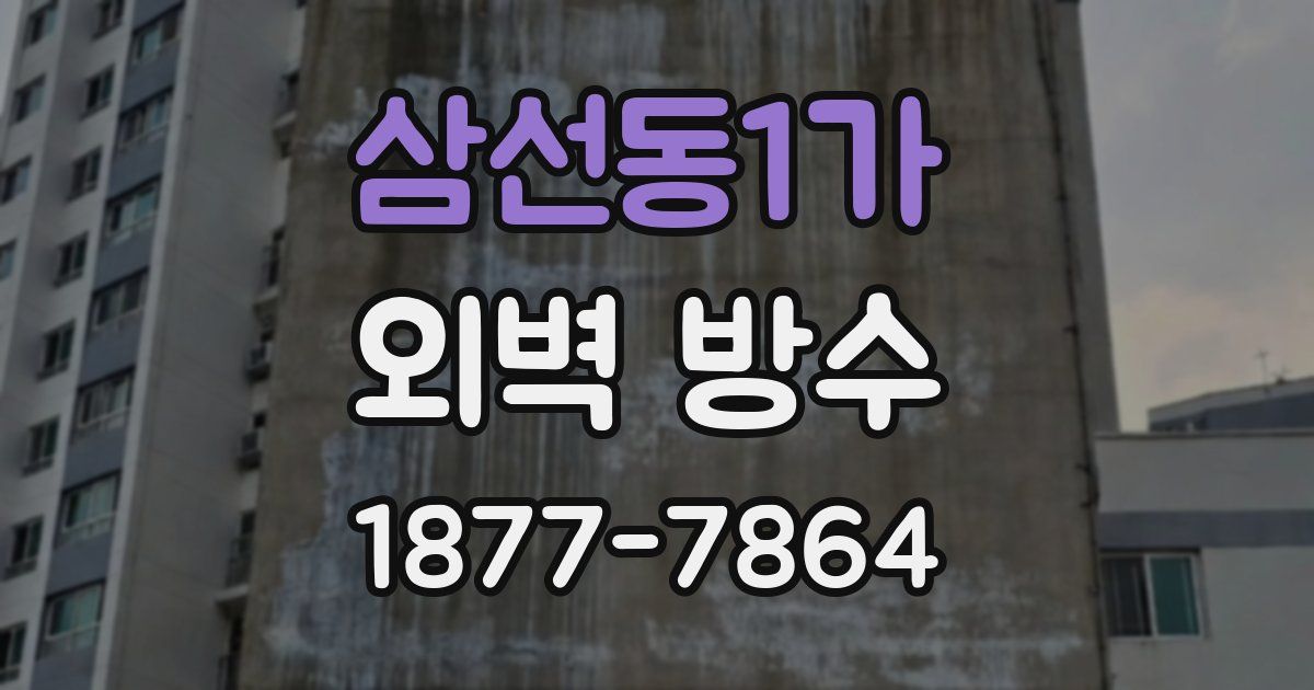 삼선동1가 외벽 방수