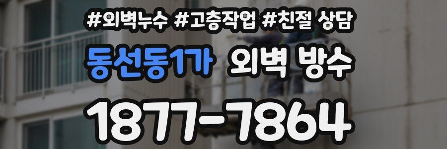 동선동1가 외벽 방수