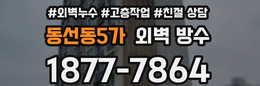 동선동5가 외벽 방수