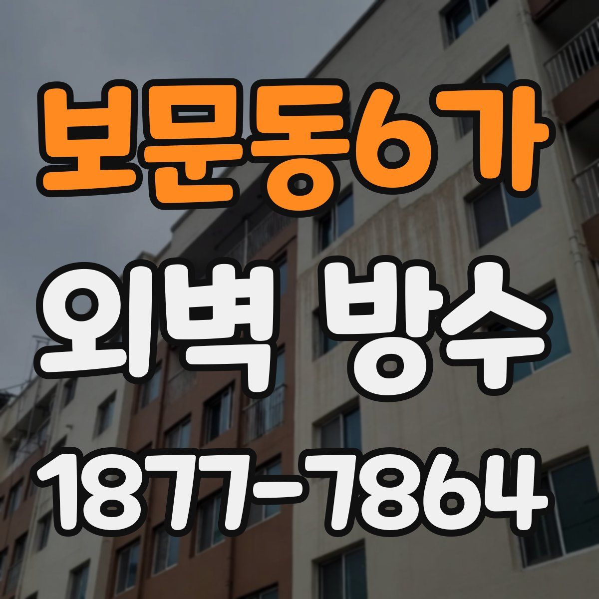 보문동6가 외벽 방수