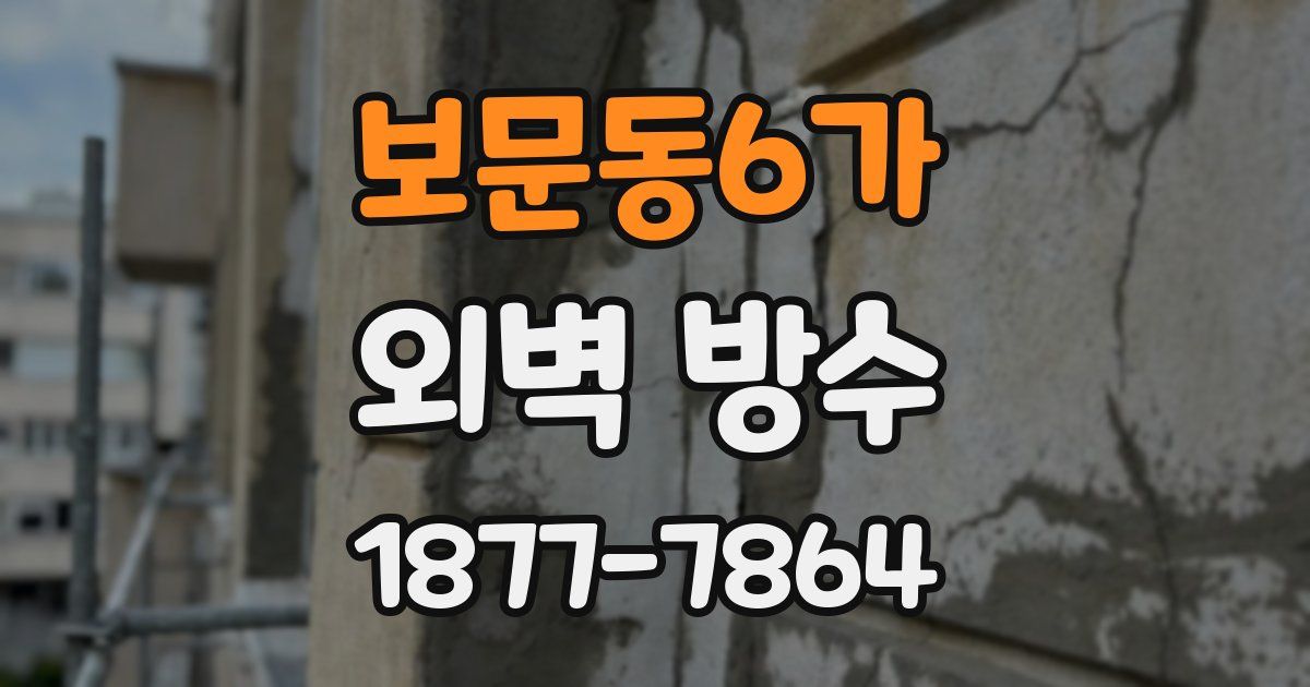 보문동6가 외벽 방수