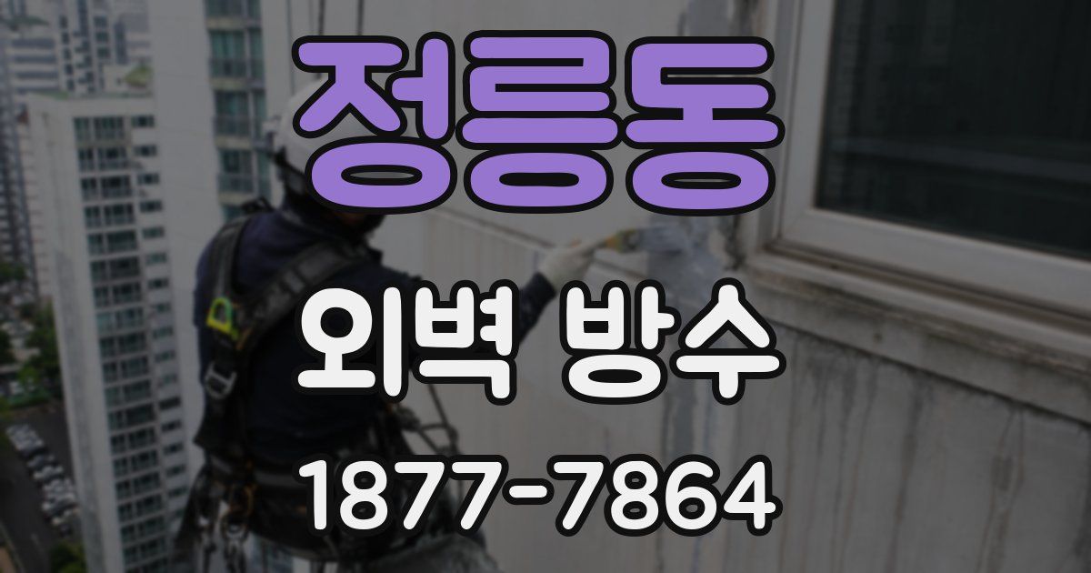 정릉동 외벽 방수
