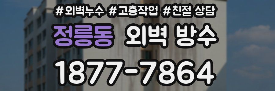 정릉동 외벽 방수