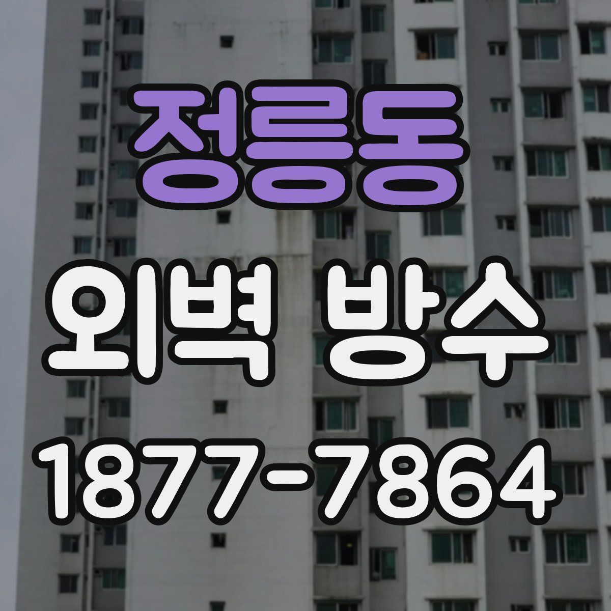 정릉동 외벽 방수
