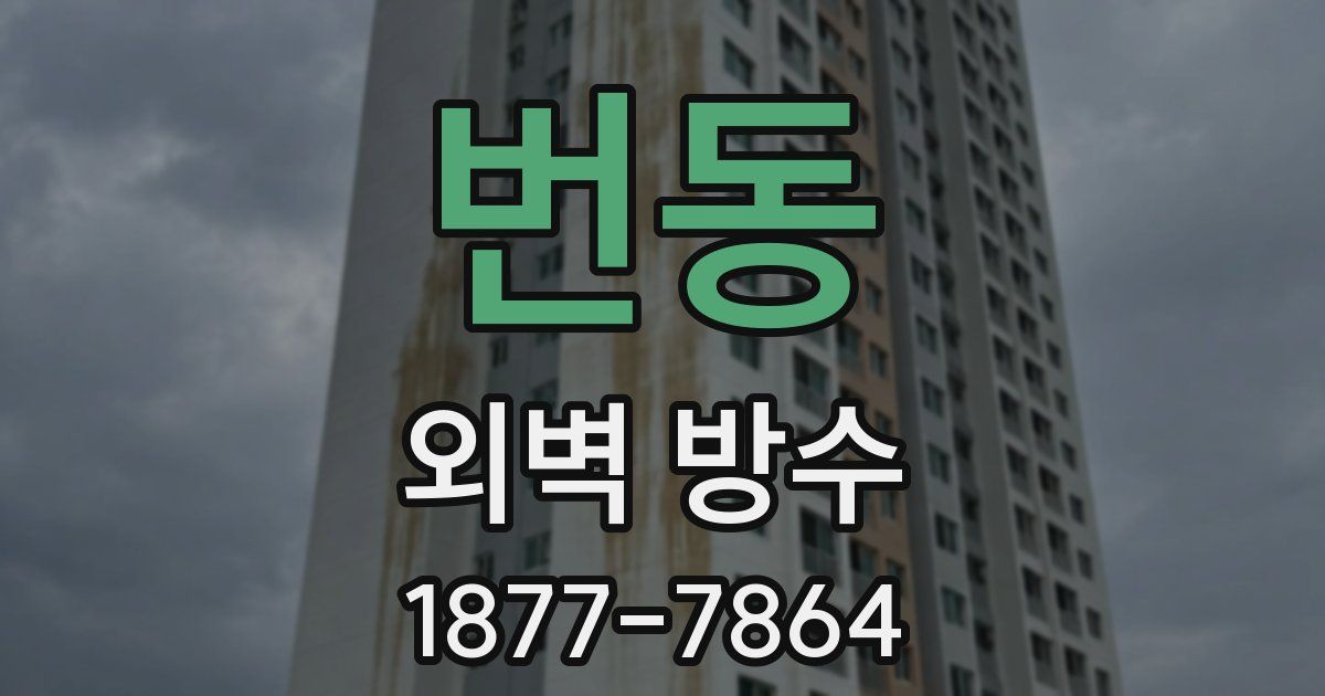 번동 외벽 방수