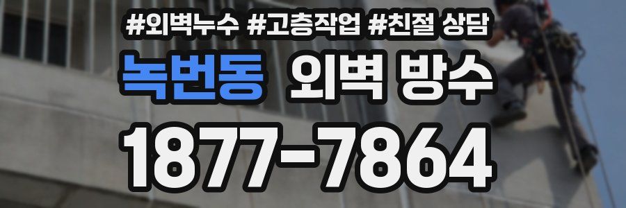 녹번동 외벽 방수