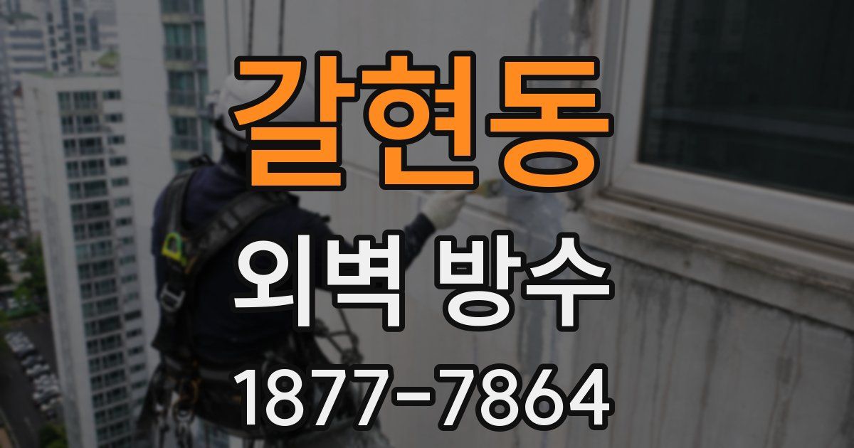 갈현동 외벽 방수