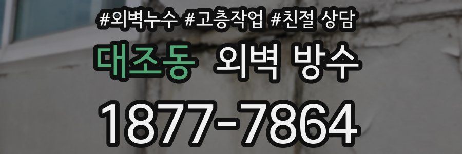대조동 외벽 방수