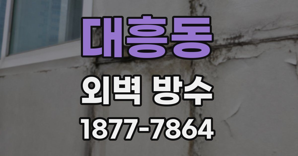 대흥동 외벽 방수